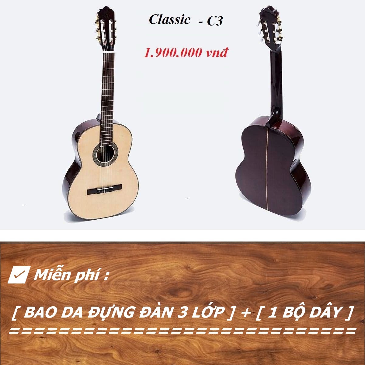 Đàn Guitar Classic C3J
