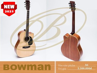 Đàn Guitar Bowman Acoustic A6 (2025)