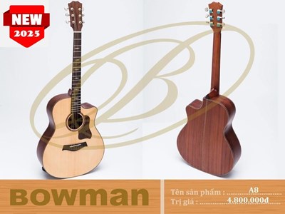 Đàn Guitar Bowman Acoustic A8 (2025)
