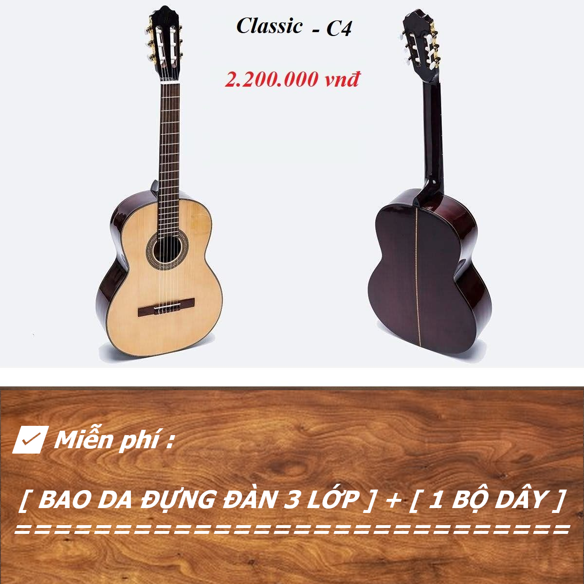 Đàn Guitar Classic C4J