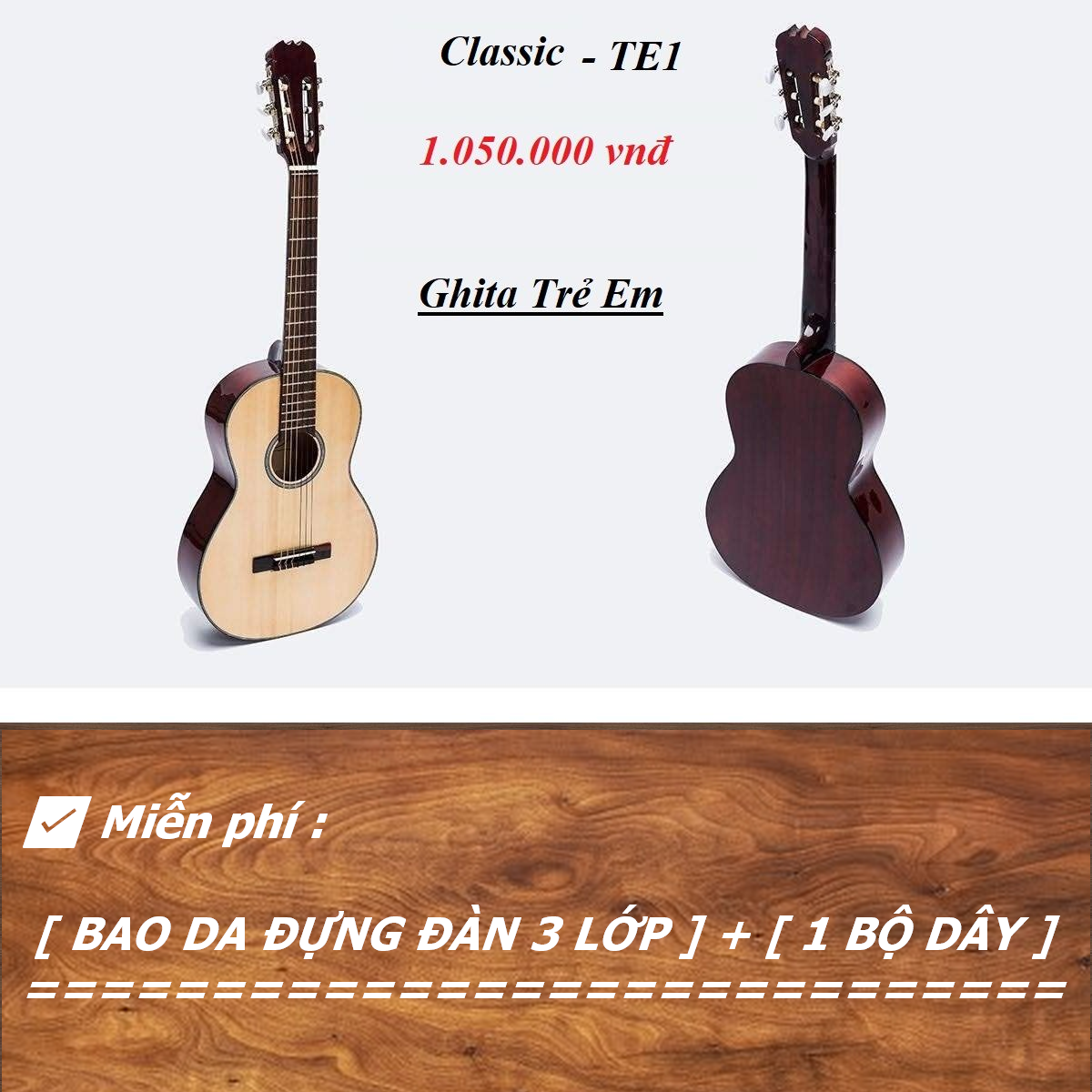 Đàn Guitar Classic TE1