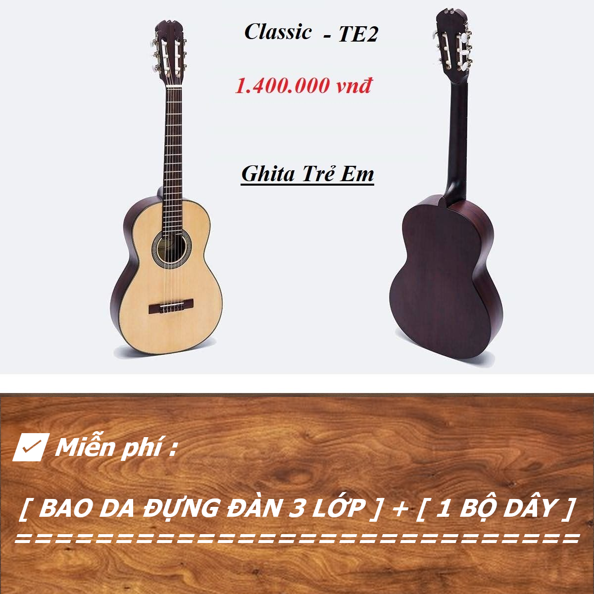 Đàn Guitar Classic TE2